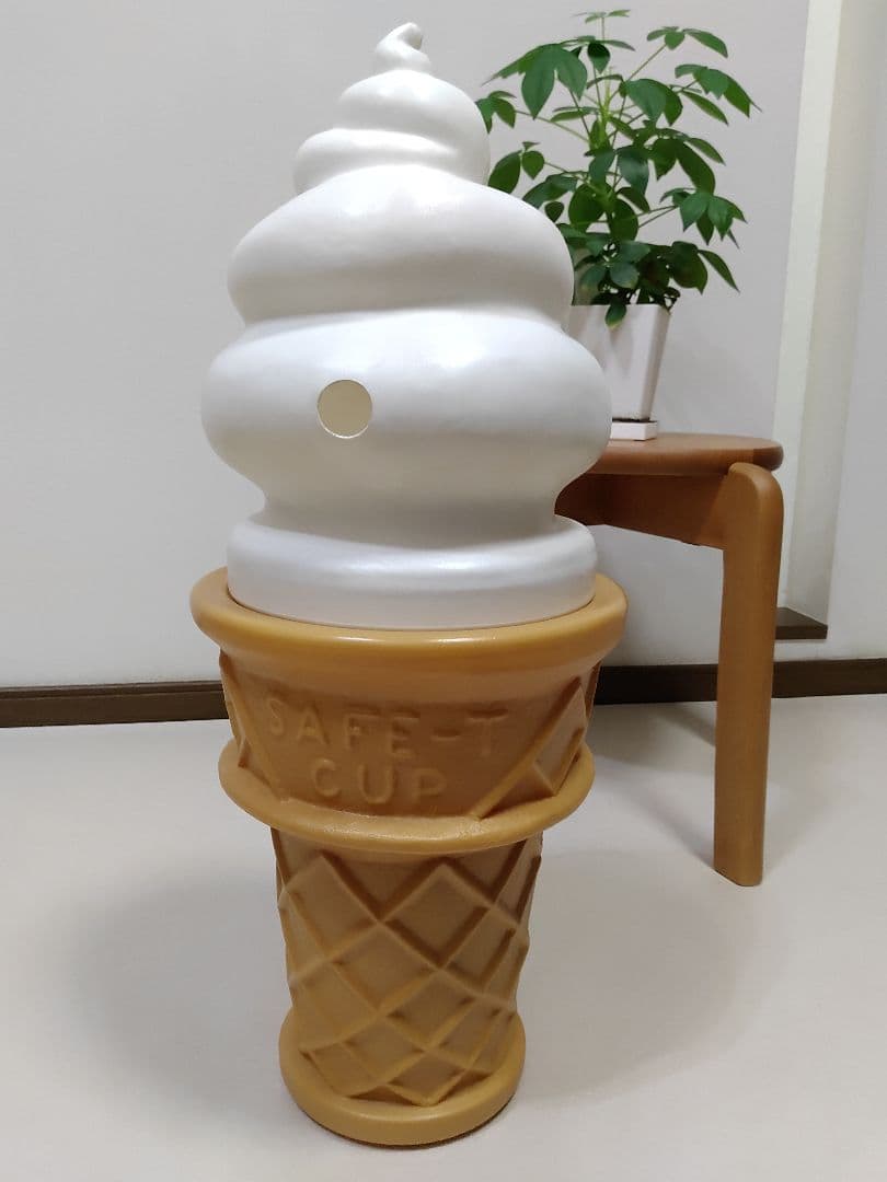 ソフトクリーム アイスクリーム 置物 看板 店舗什器 昭和レトロ