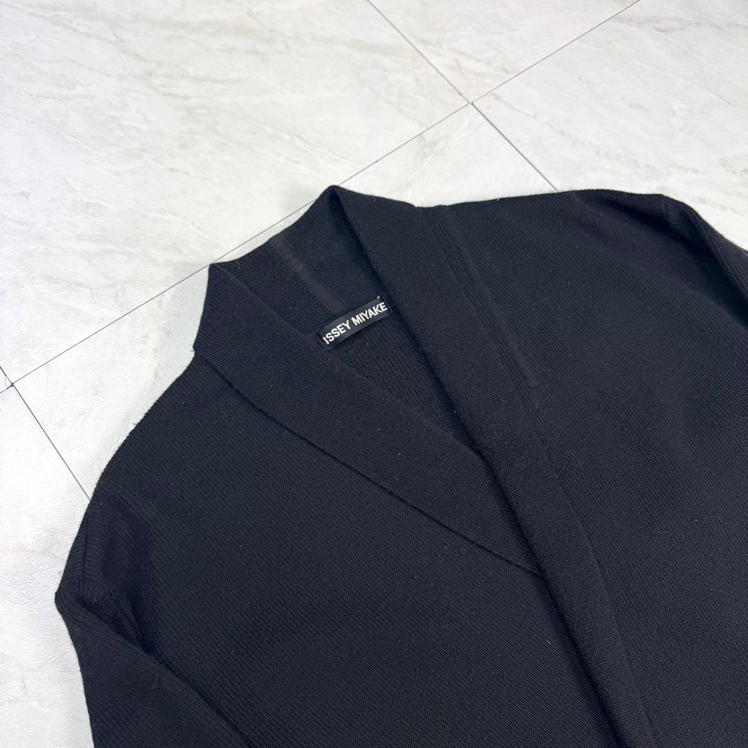 archive 90s ISSEY MIYAKE ニット ダブル ジャケット 黒