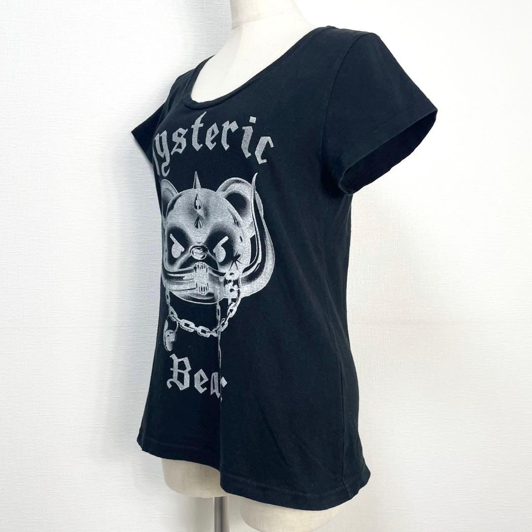 y2k❤️ HYSTERIC GLAMOUR メタル ヒスベア ロゴ Tシャツ