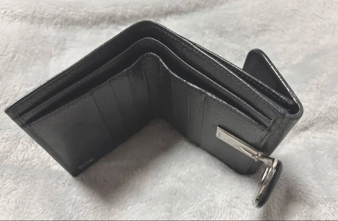 GUCCI 二つ折り財布 ブラック 美品 男女兼用 グッチ