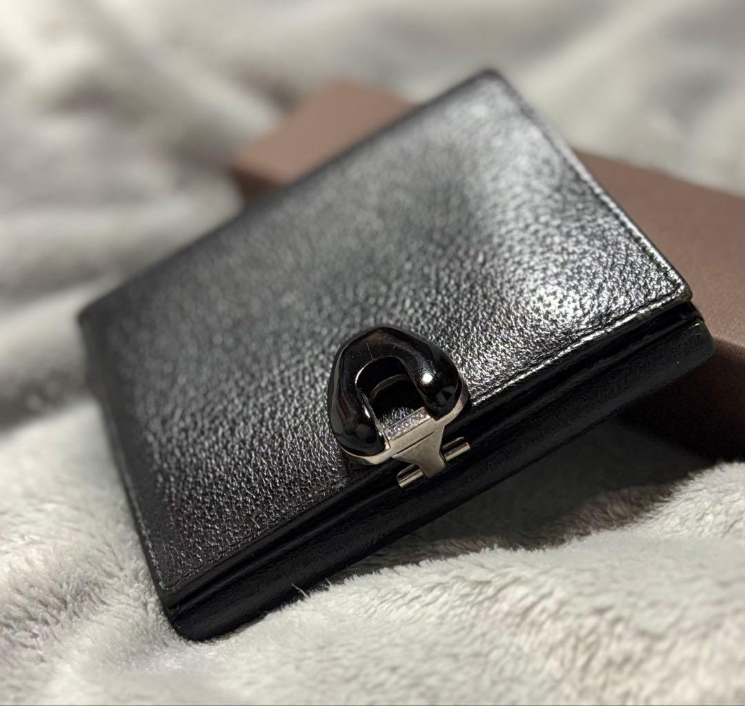 GUCCI 二つ折り財布 ブラック 美品 男女兼用 グッチ