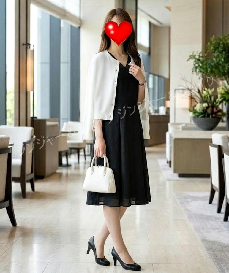 極美品 定価9.6万 フォクシー ウォッシャブルV シアータックフレアワンピース