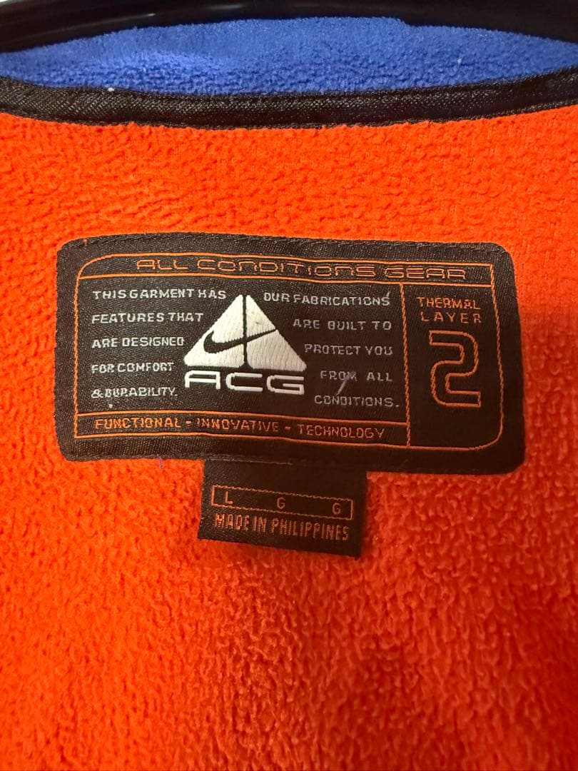 NIKE ナイキ　ACG acg 90年代　Lサイズ　フリースベスト　冬服