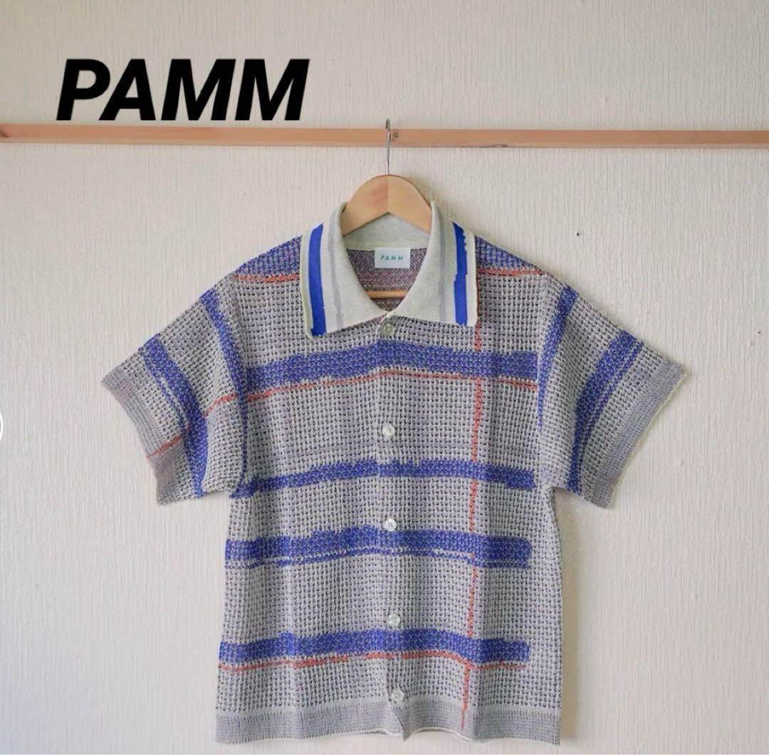PAMM 透明な空気のチェックメッシュポロ
