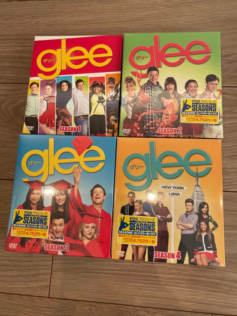 glee グリー シーズン1,2,3,4 SEASONSコンパクト・ボックス