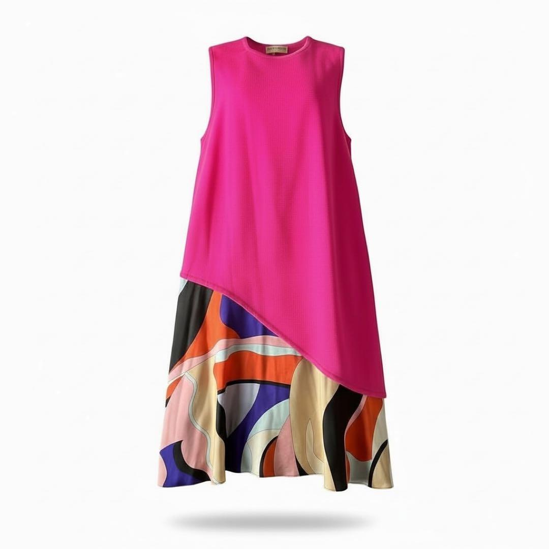 EMILIO PUCCI ノースリーブワンピース ピンク