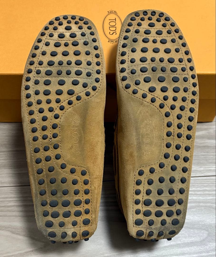 【美品】TOD’S レザーローファー EU7.5/26.5cm イタリア製正規品