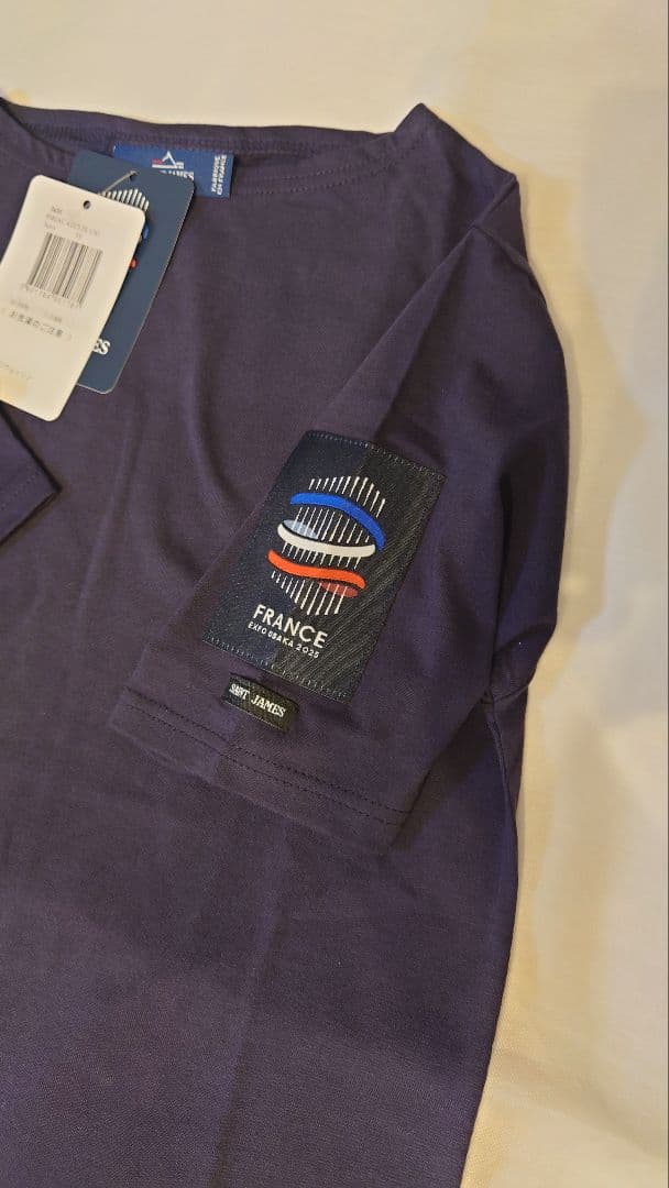 【新品未使用】万博 セントジェーム フランス館 T0 NAVY 半袖