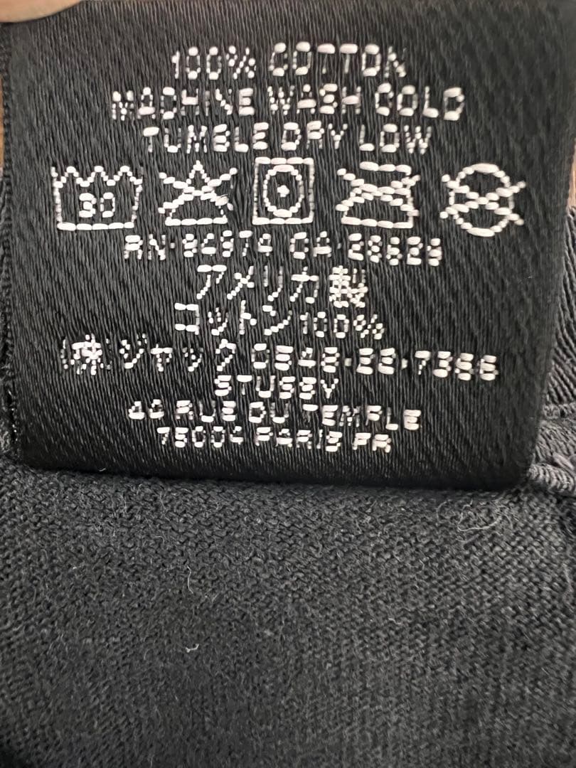 Stussy 8ボール Tシャツ 黒 USA製 Lサイズ ステューシー