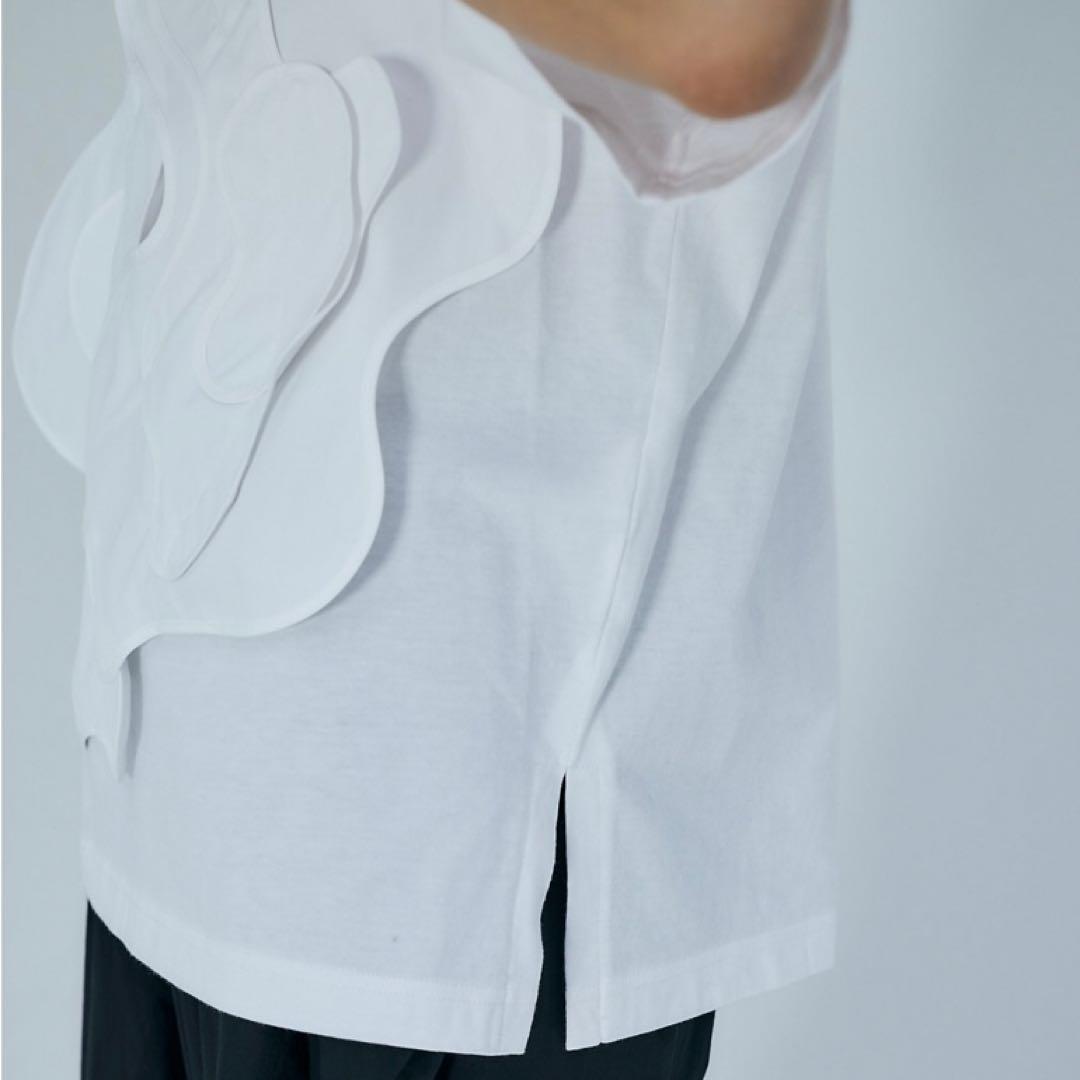 ENFOLD エンフォルド DECORATIVE WAVE T-SHIRT 38