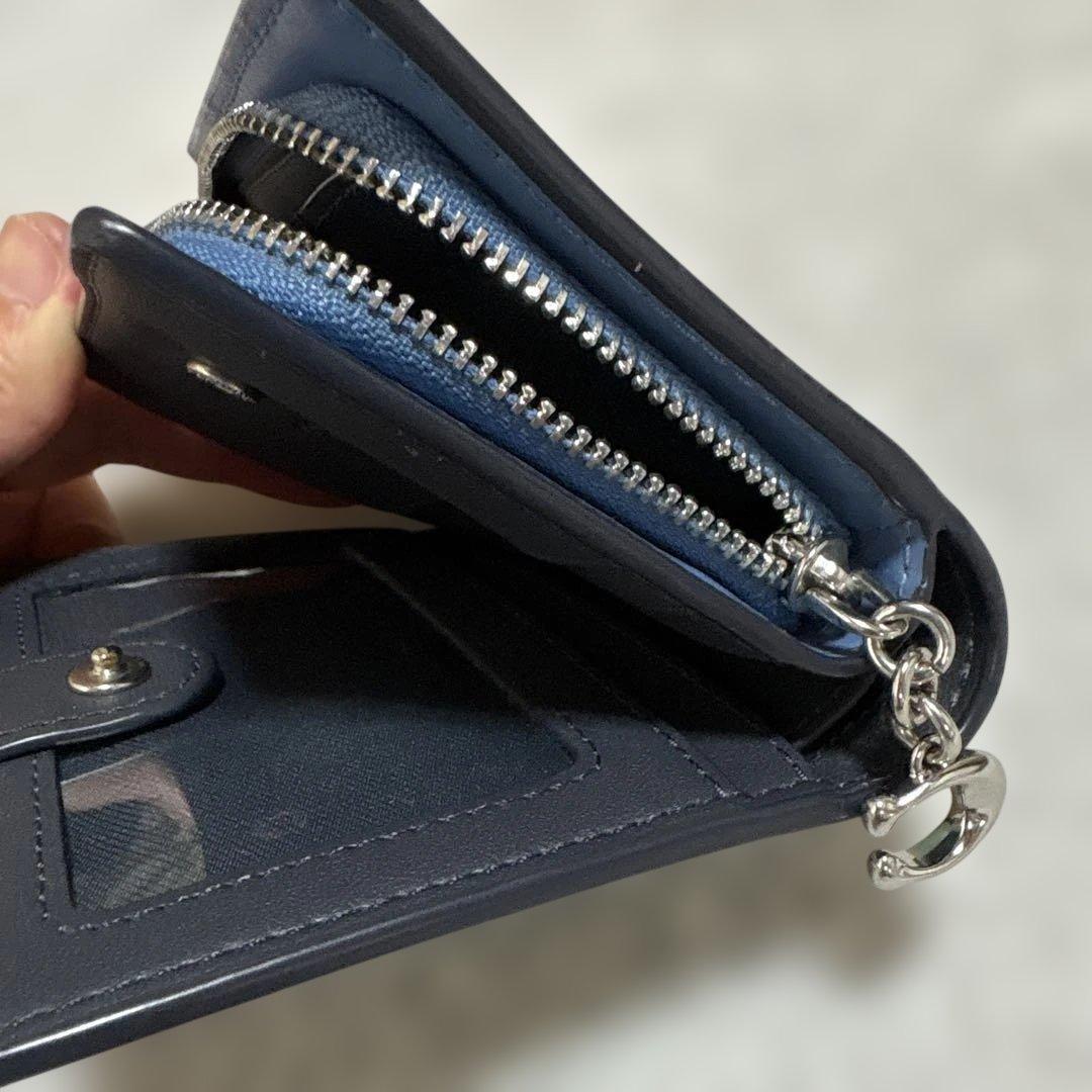 サ*イ様 〔COACH 〕コーチ♡イルカ二つ折り財布 未使用品♡ミントグリーンハ