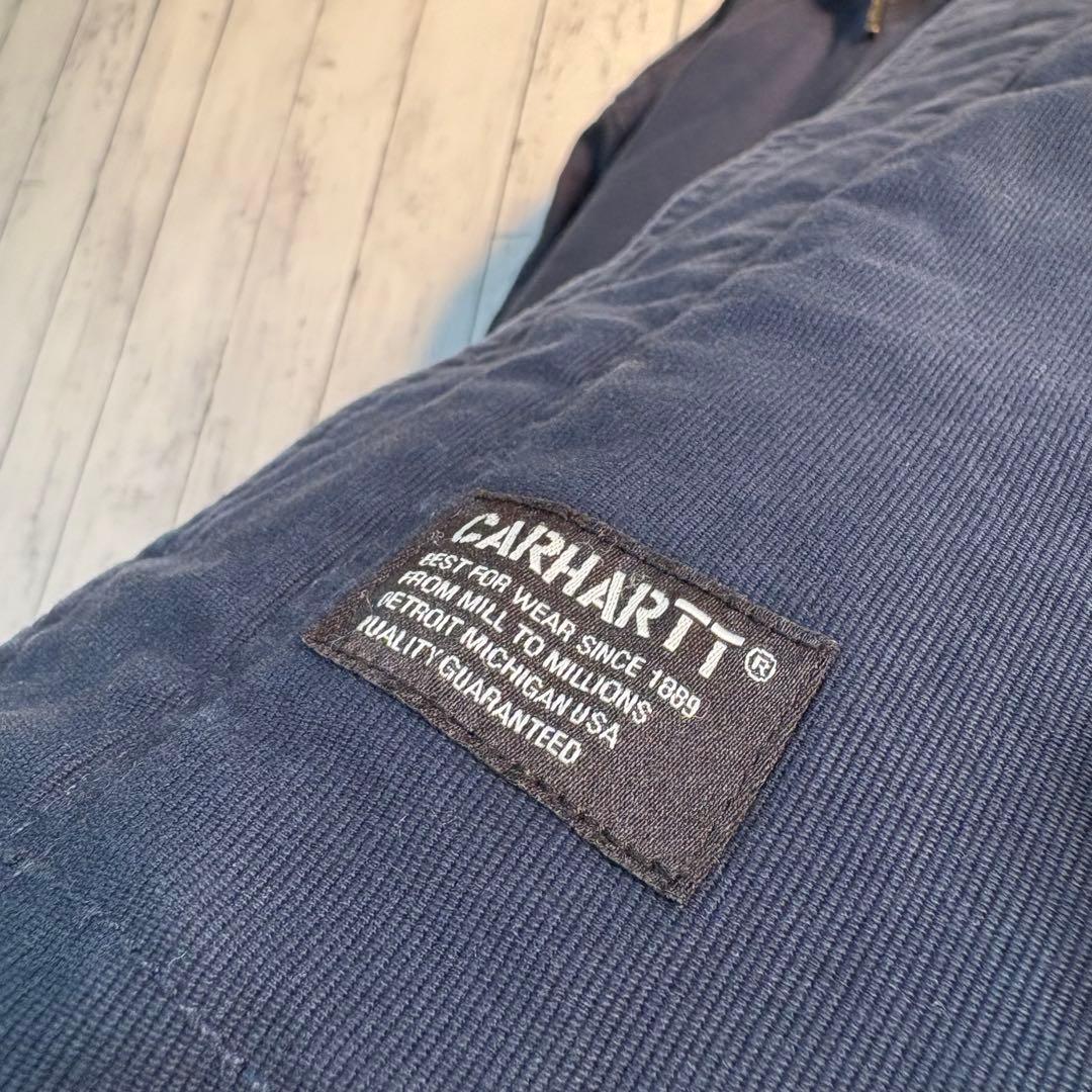 カーハート フィッシュテールパーカー 中綿ジャケット carhartt ネイビー