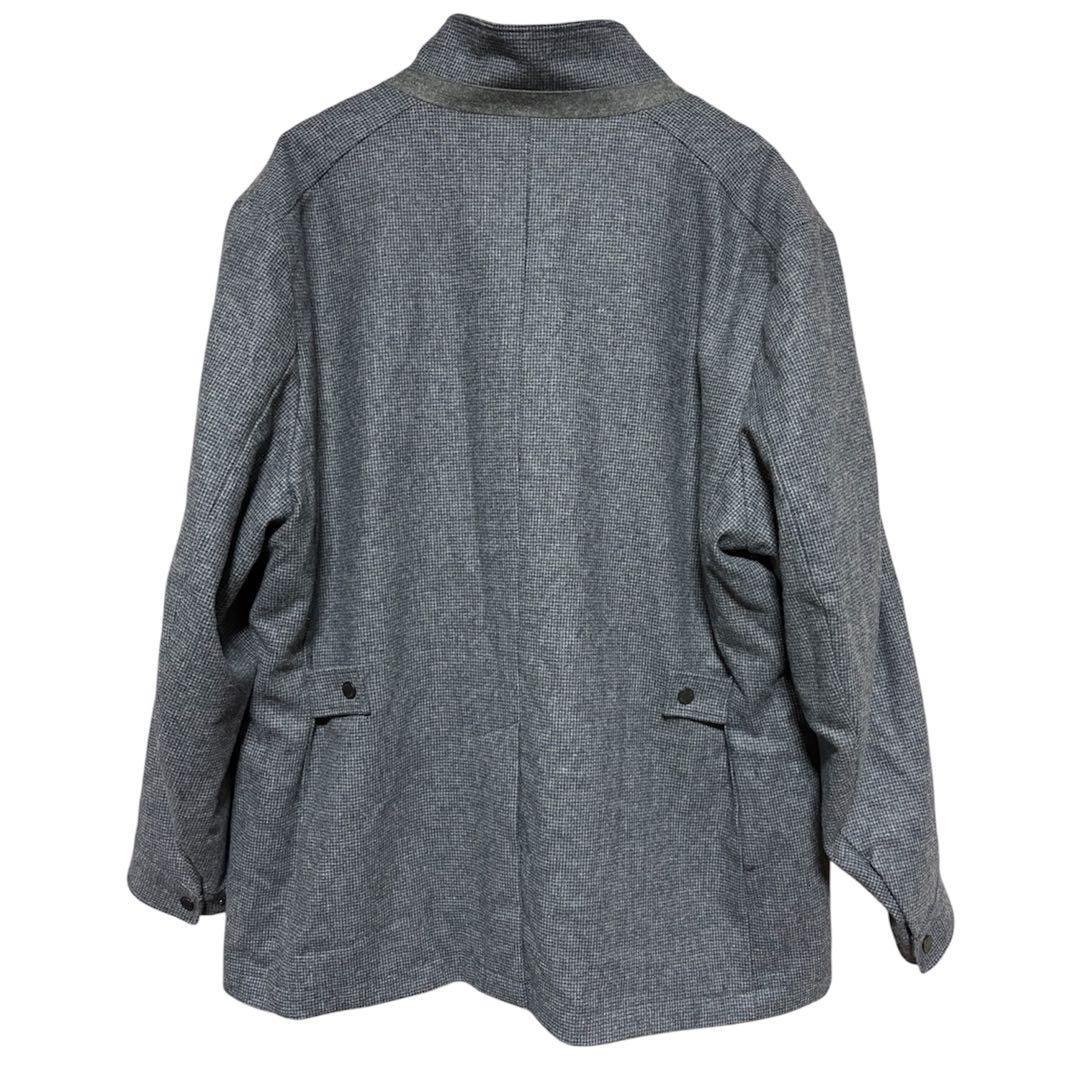 23区 HOMME ウールジャケットコート　グレー　大きめ　4L