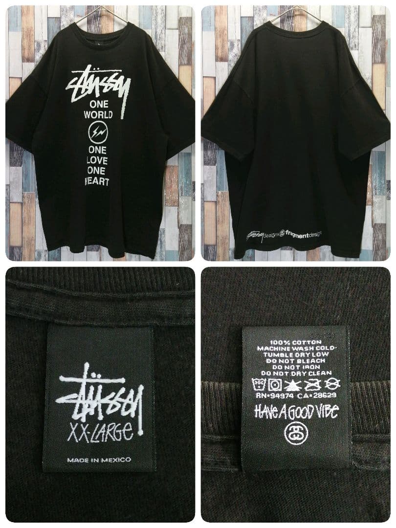 STUSSY　fragment　ステューシー　フラグメント　Tシャツ　XXL