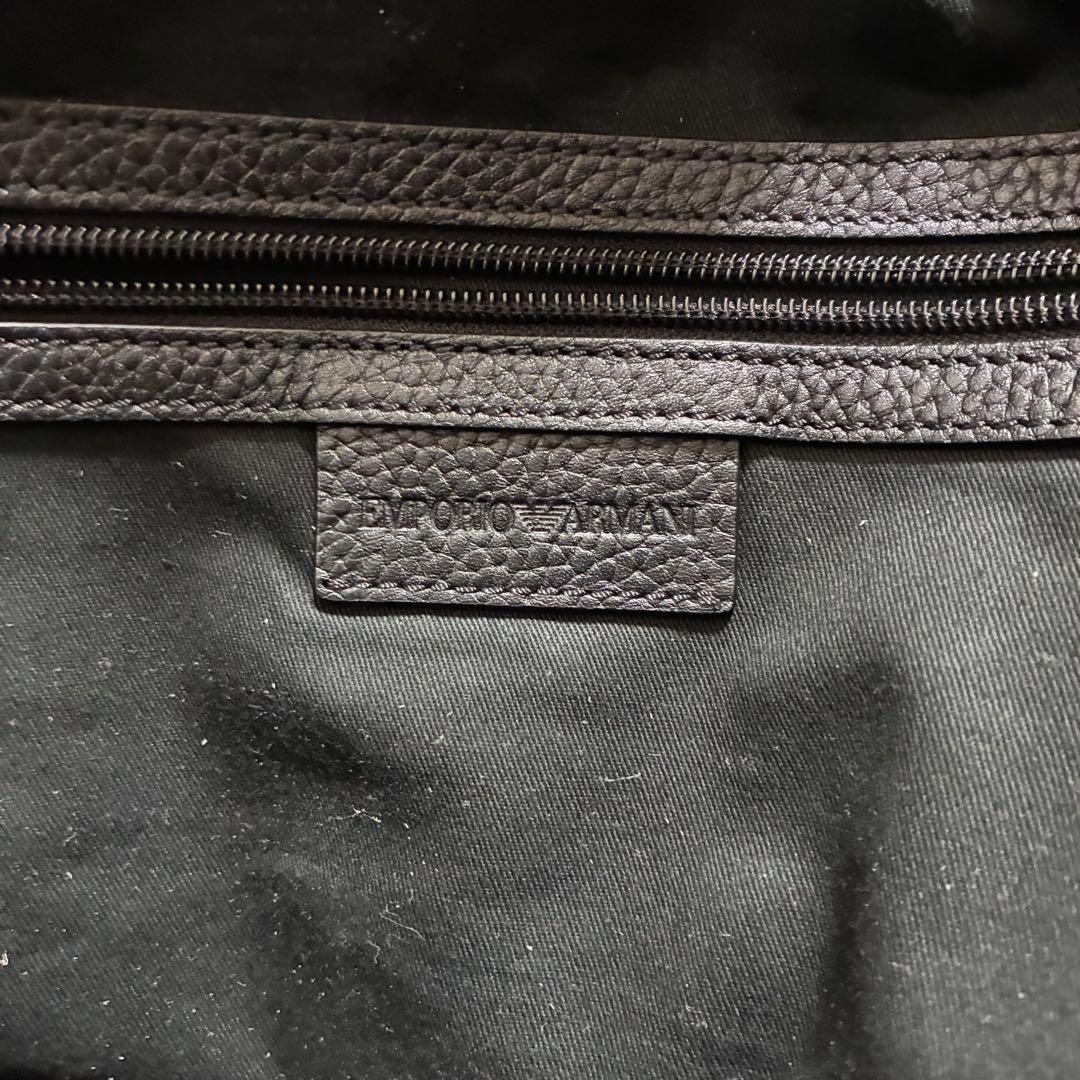 バッグ EMPORIO ARMANI Bostonbag BLK leather