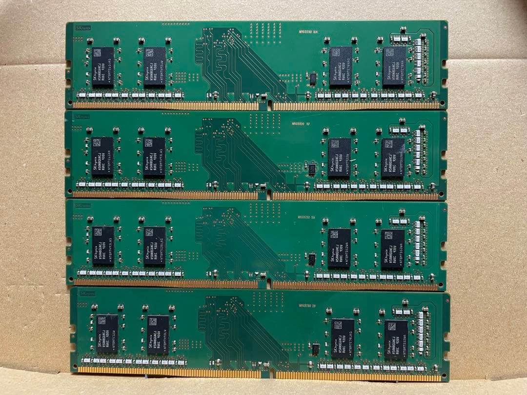 【正常判定】DDR4 4GB×4枚