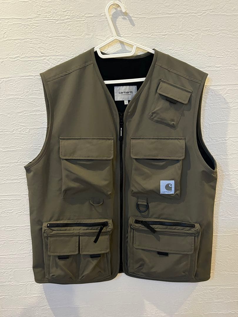 Carhartt WORK IN PROGRESS ベスト L オリーブ