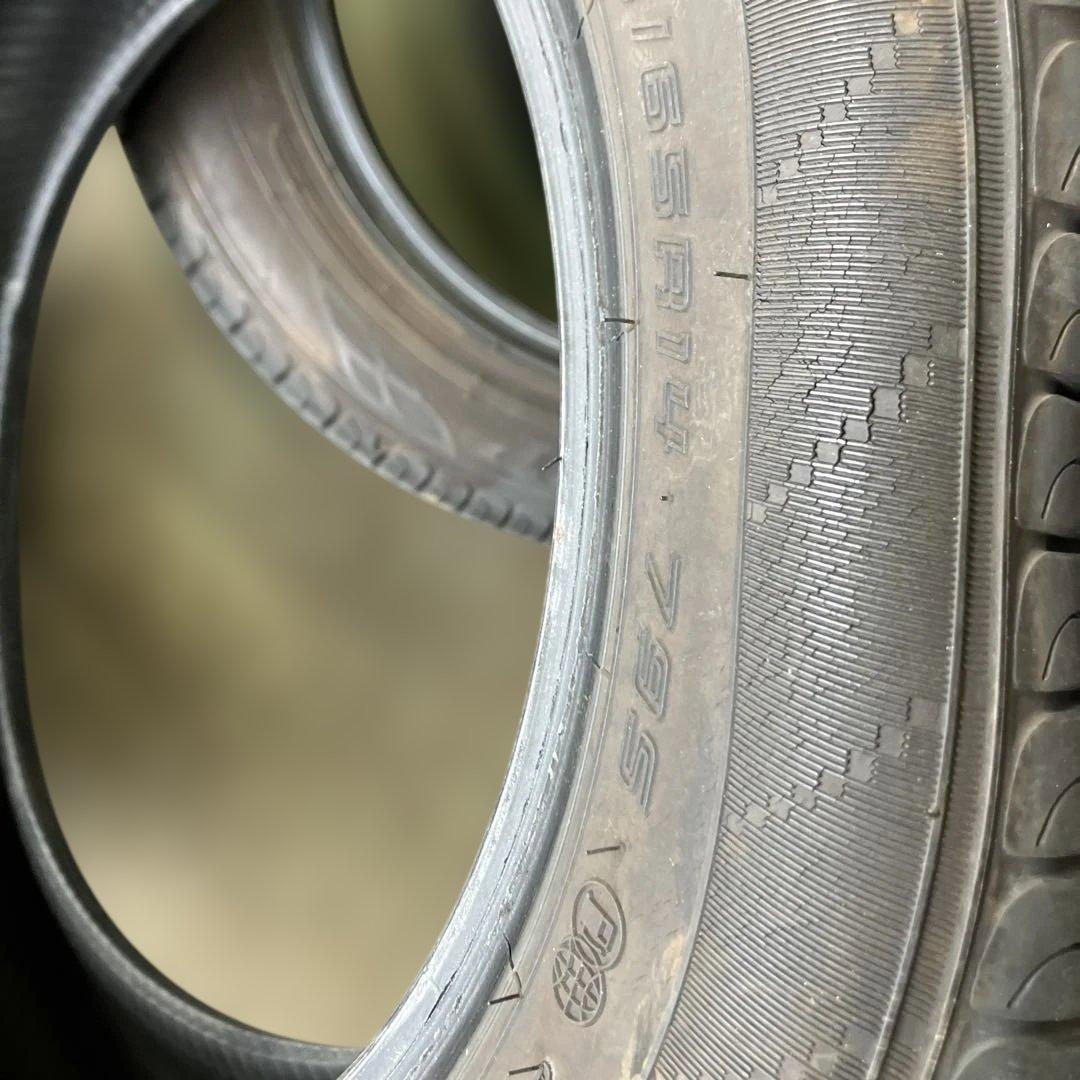 165/65R14 4本セットDUNLOP ENASAVE EC204バリ山
