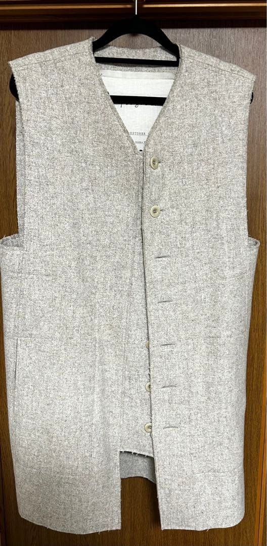 トップス toogood-THE RESTORER WAISTCOAT-WOOl FELT
