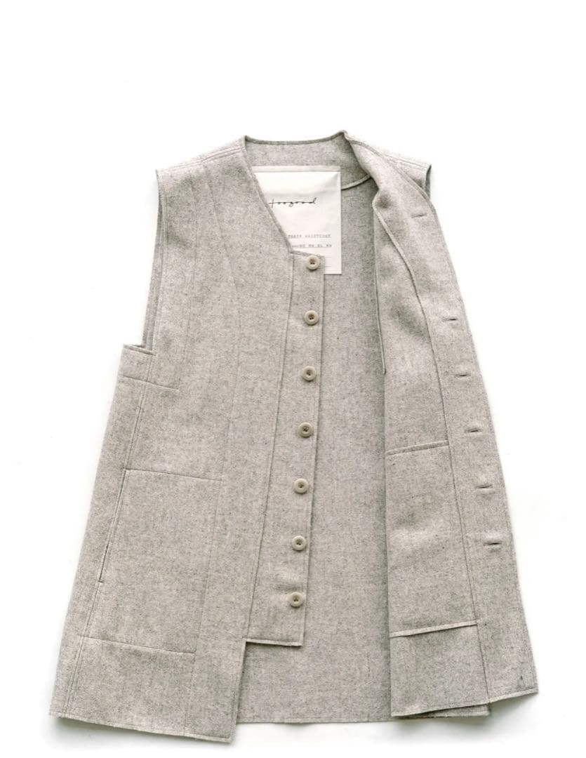 トップス toogood-THE RESTORER WAISTCOAT-WOOl FELT