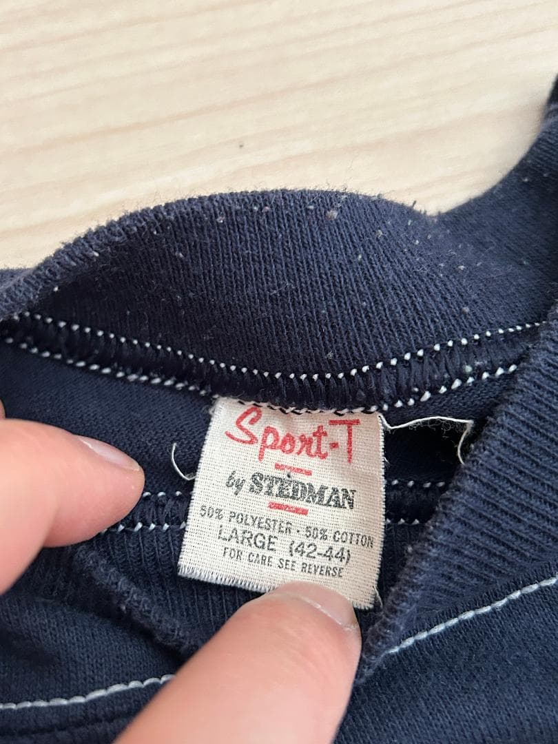 【70s Vintage】Sport T 五分袖フットボールT アニマル L