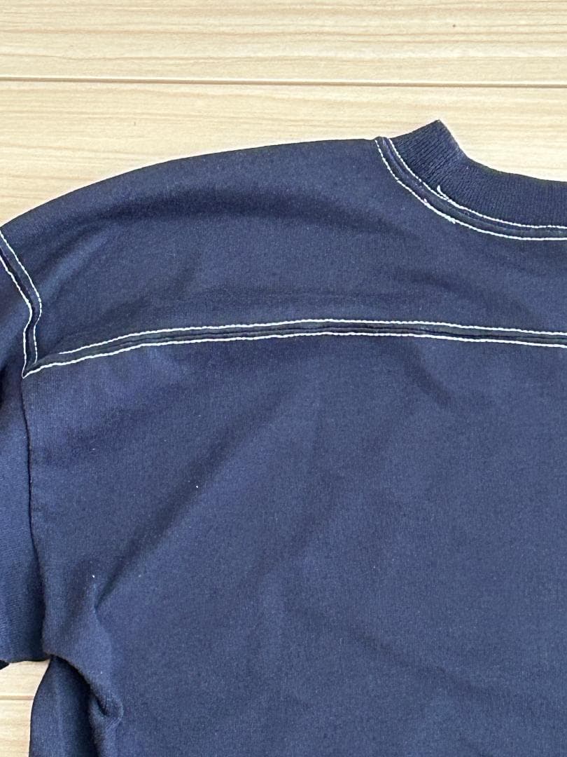 【70s Vintage】Sport T 五分袖フットボールT アニマル L