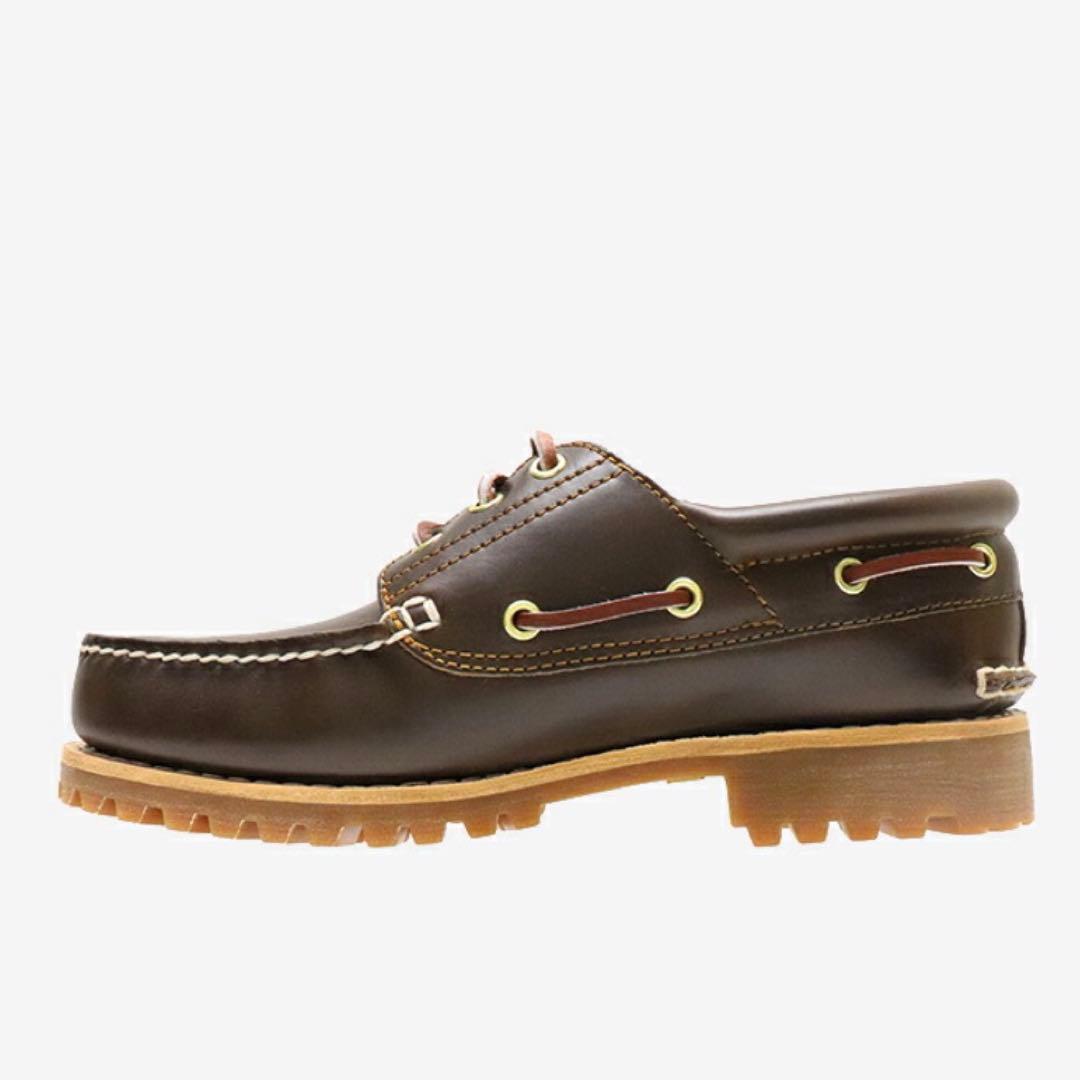 Timberland ダークブラウン デッキシューズ　3eye