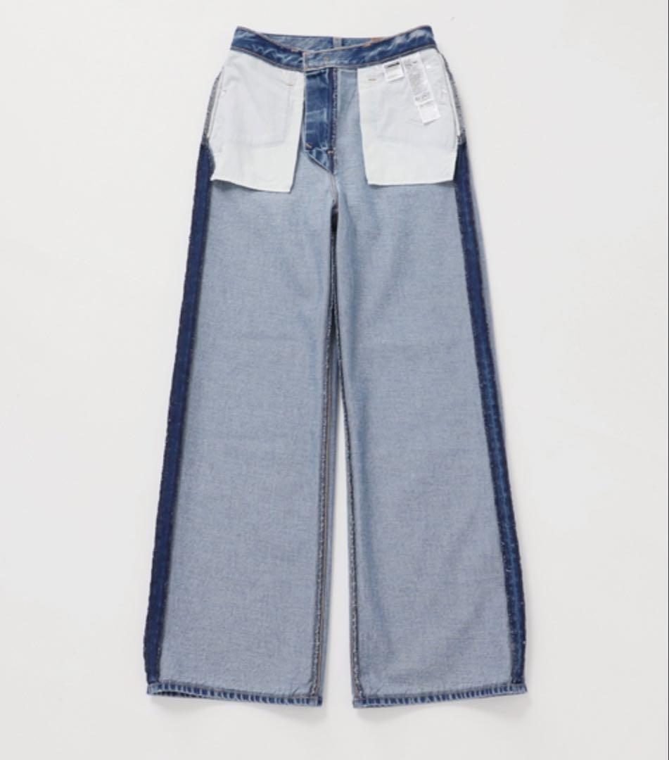 ジーンズ デニムパンツ 別注「LEVI’S」RIBCAGE WIDE LEG