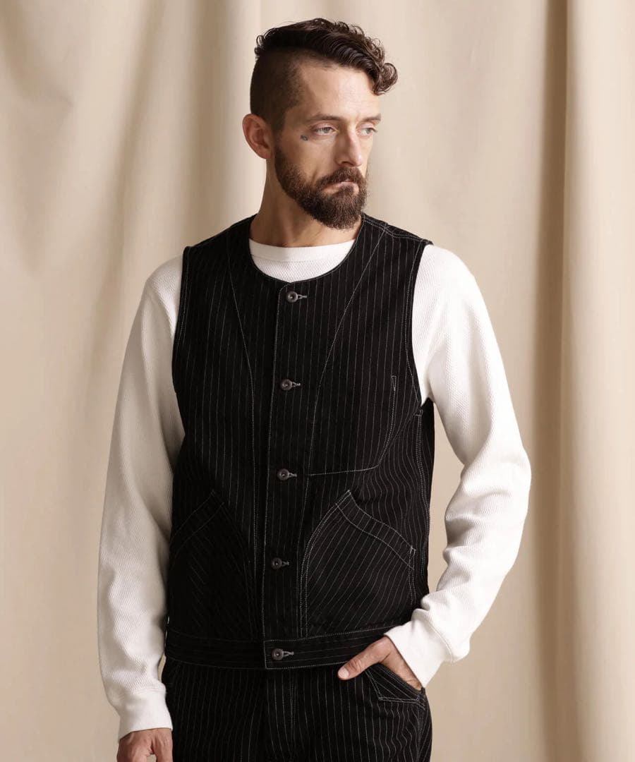 schott オールドヒッコリーデニムベスト