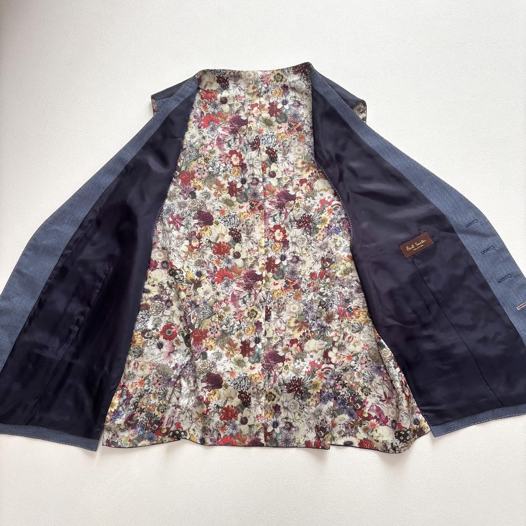 Paul Smith COLLECTION ベスト 花柄 シルク混 XL 日本製