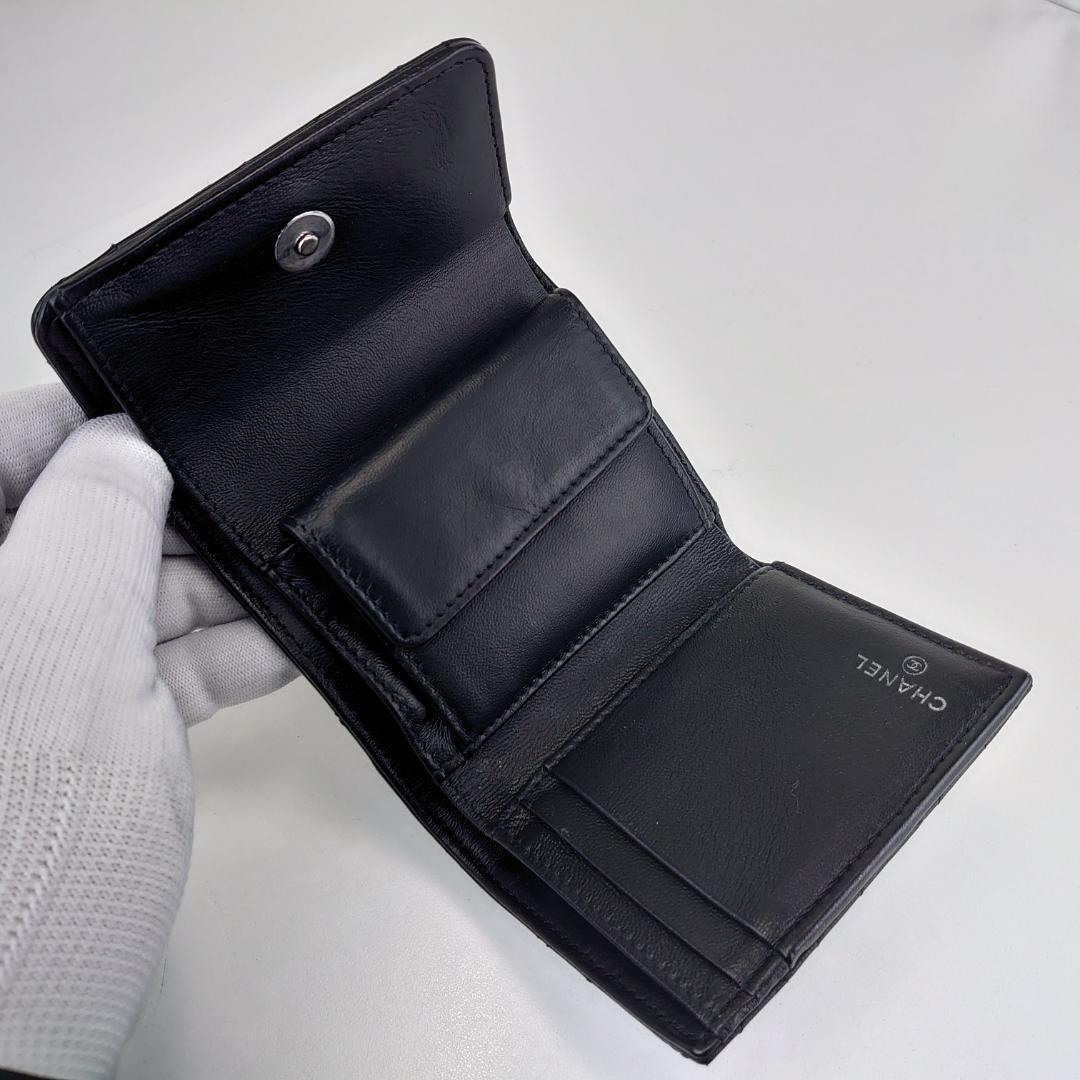 【A®︎*・゜即購入OK‼︎ さま用】シャネル　カメリア　三つ折り　2195