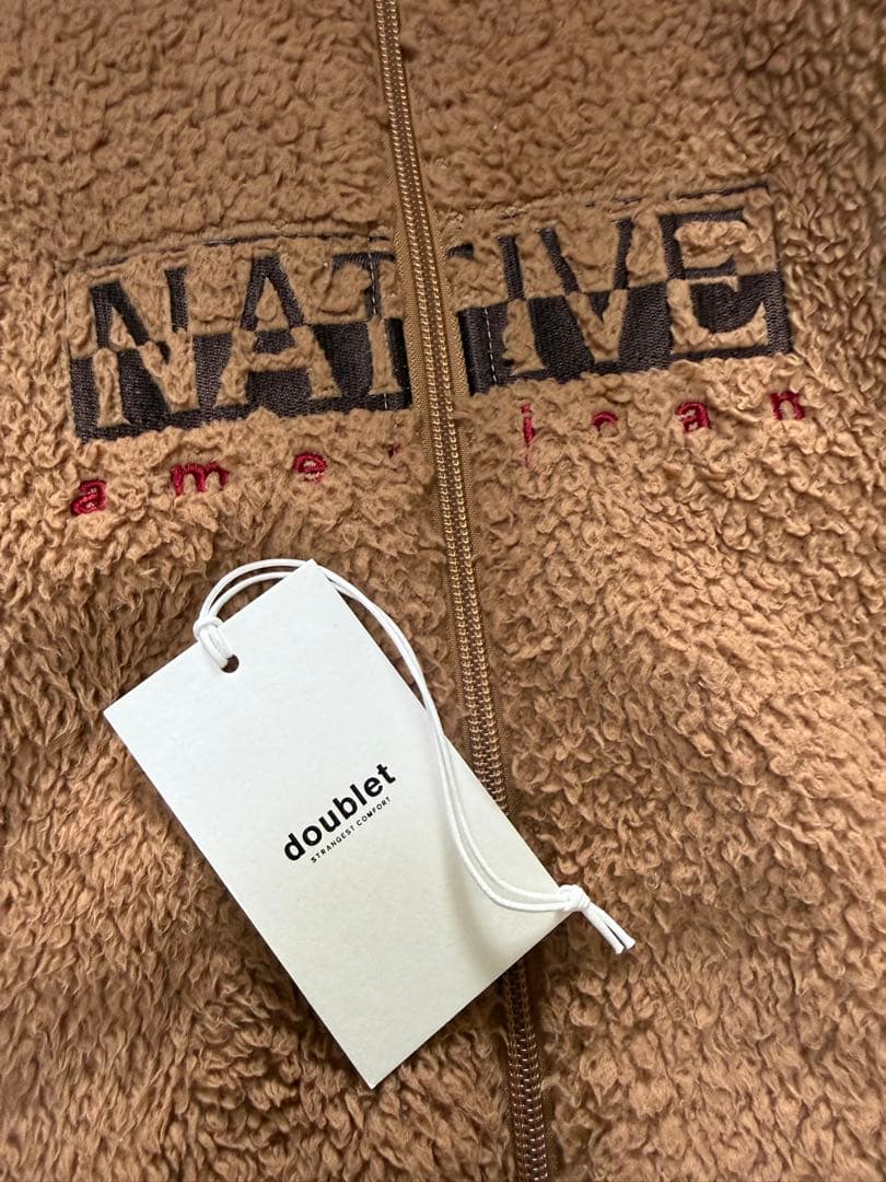 【中古】wism doublet CHAOS FLEECE VEST CAMEL