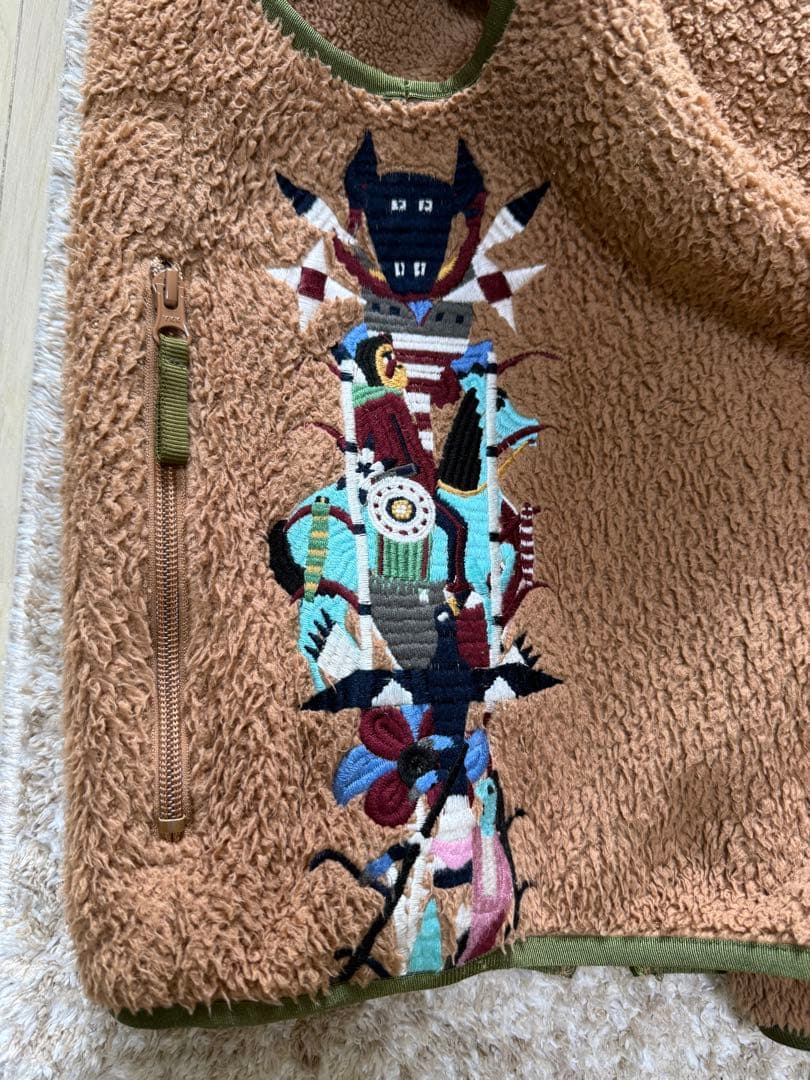 【中古】wism doublet CHAOS FLEECE VEST CAMEL