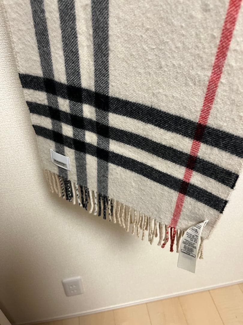 BURBERRY　バーバリー　マフラー　カシミア100％　コントラストチェック