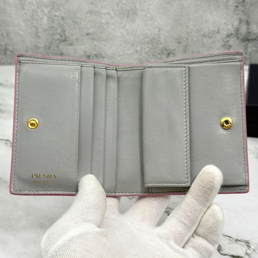 ◆◆おはなさん専用◆◆【美品】PRADA プラダ 二つ折り財布 本革レザー 付属