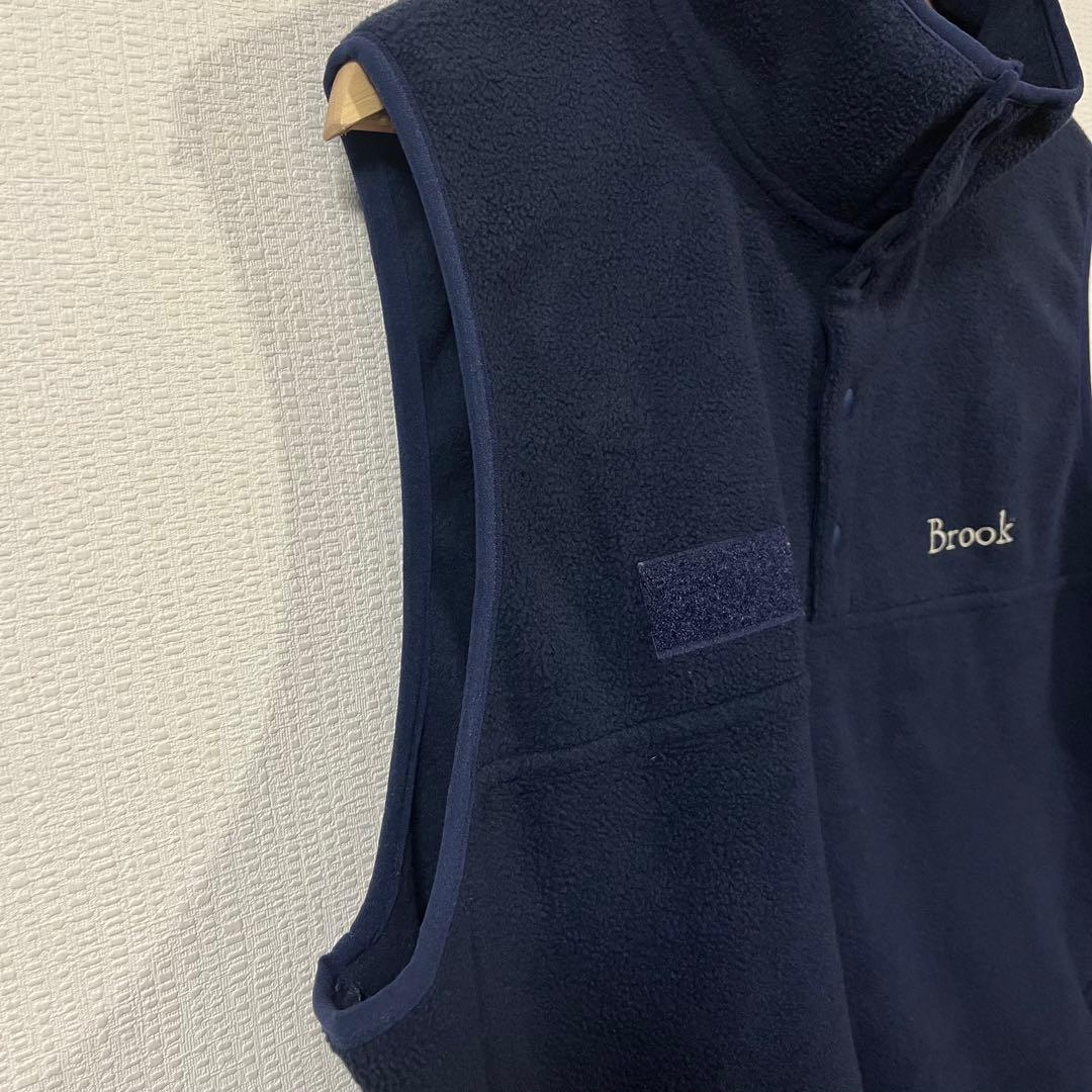 ブルック　Brook　フリースベスト　サイズ1　ネイビー　美品　2023AW