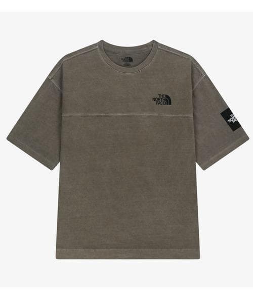 韓国限定☆ THE NORTH FACE ロゴ ステッチ Tシャツ ブラウン L