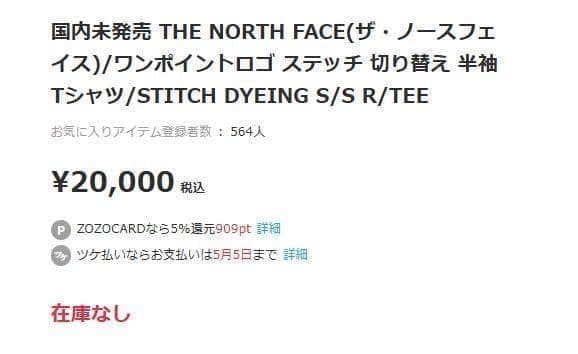 韓国限定☆ THE NORTH FACE ロゴ ステッチ Tシャツ ブラウン L