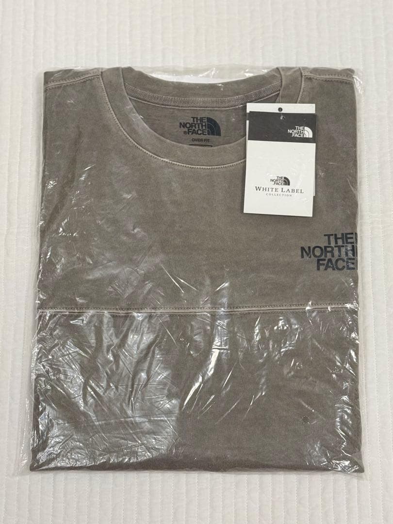 韓国限定☆ THE NORTH FACE ロゴ ステッチ Tシャツ ブラウン L