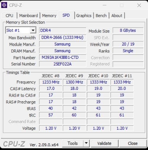 DDR4 32GB PC4‑2666V(8GB×4) ECC