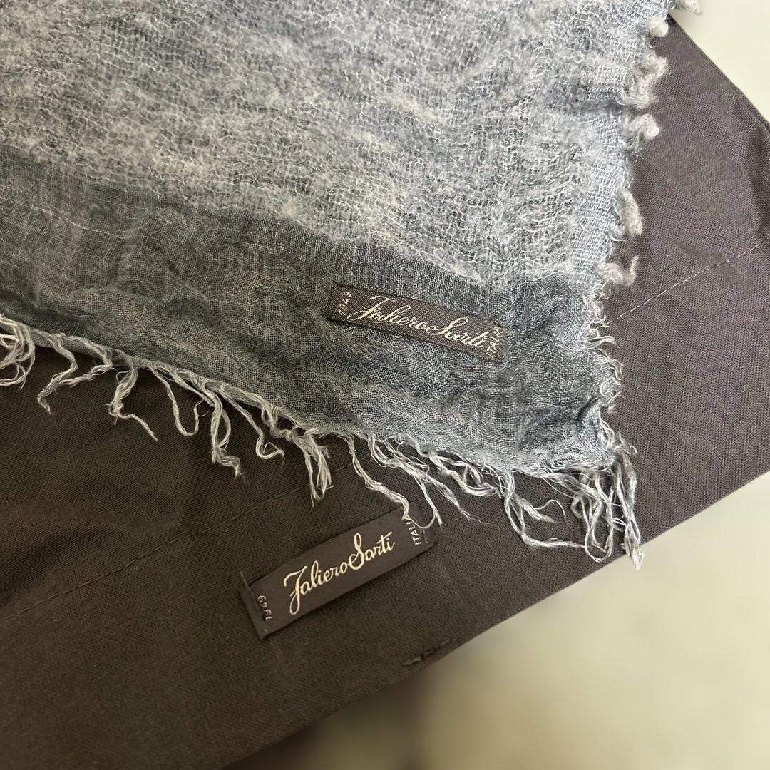 【お値下げ】Faliero Sarti イタリア ストール 大判 収納袋付き