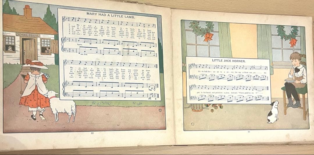 No.364 希少 古書 洋書 絵本 アンティーク 児童書 童謡 マザーグース