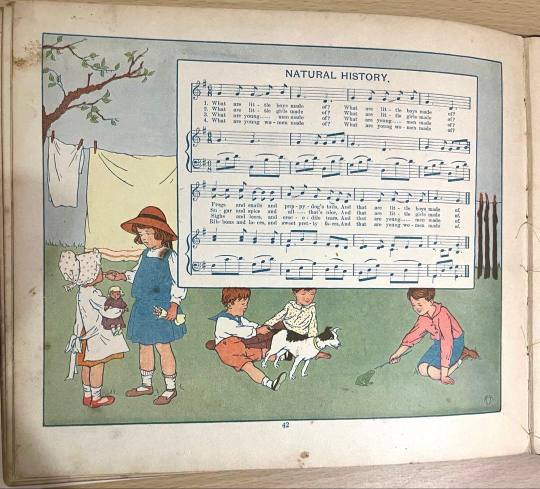 No.364 希少 古書 洋書 絵本 アンティーク 児童書 童謡 マザーグース