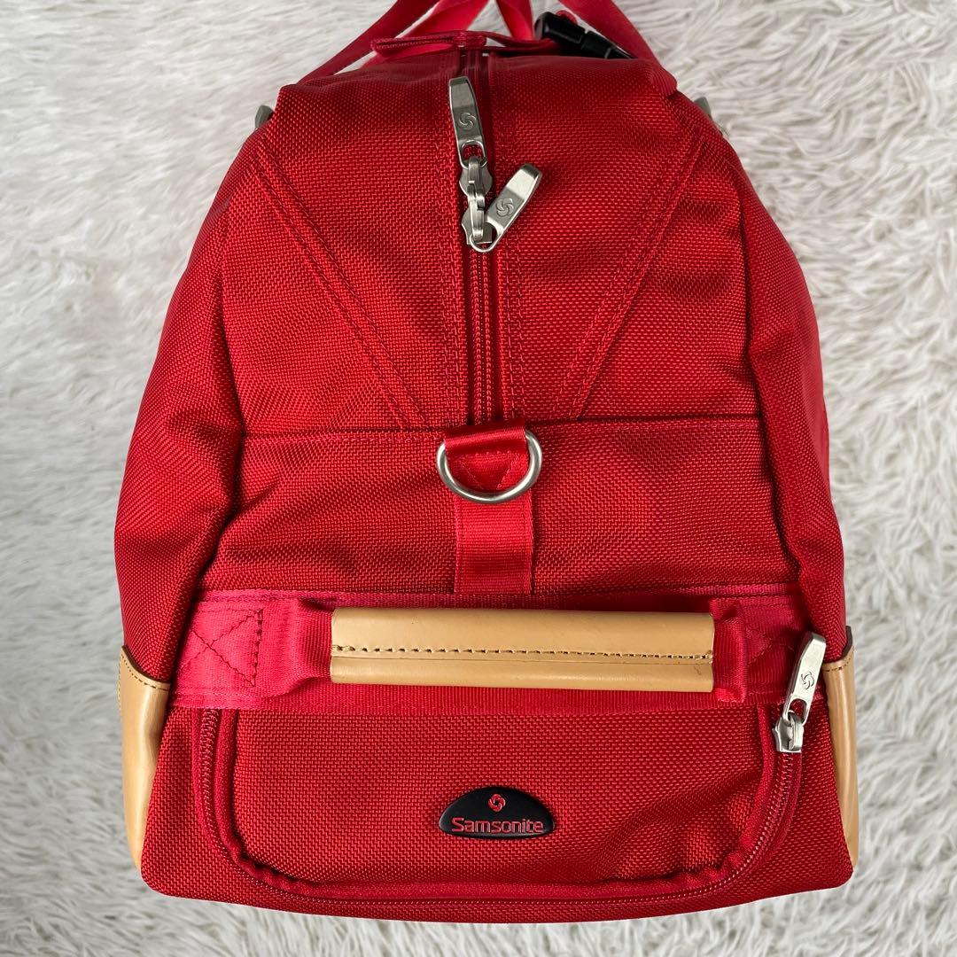 Samsonite ボストンキャリーバッグ　3way レッド　ショルダー