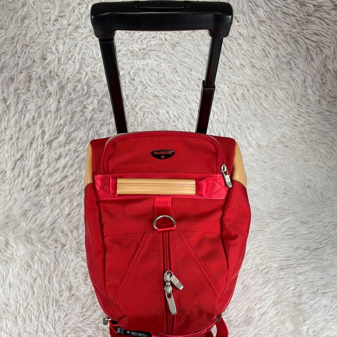 Samsonite ボストンキャリーバッグ　3way レッド　ショルダー