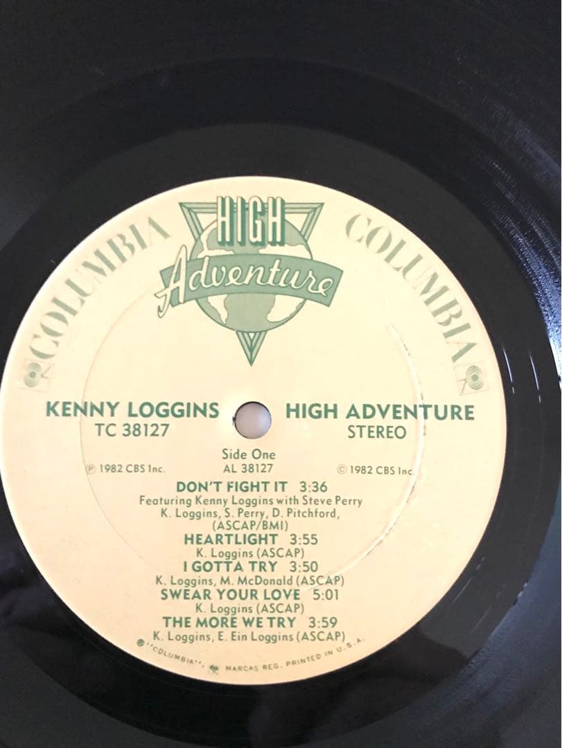 激レア　エラー盤　ケニー・ロギンス／ハイ・アドヴェンチャー　LPレコード