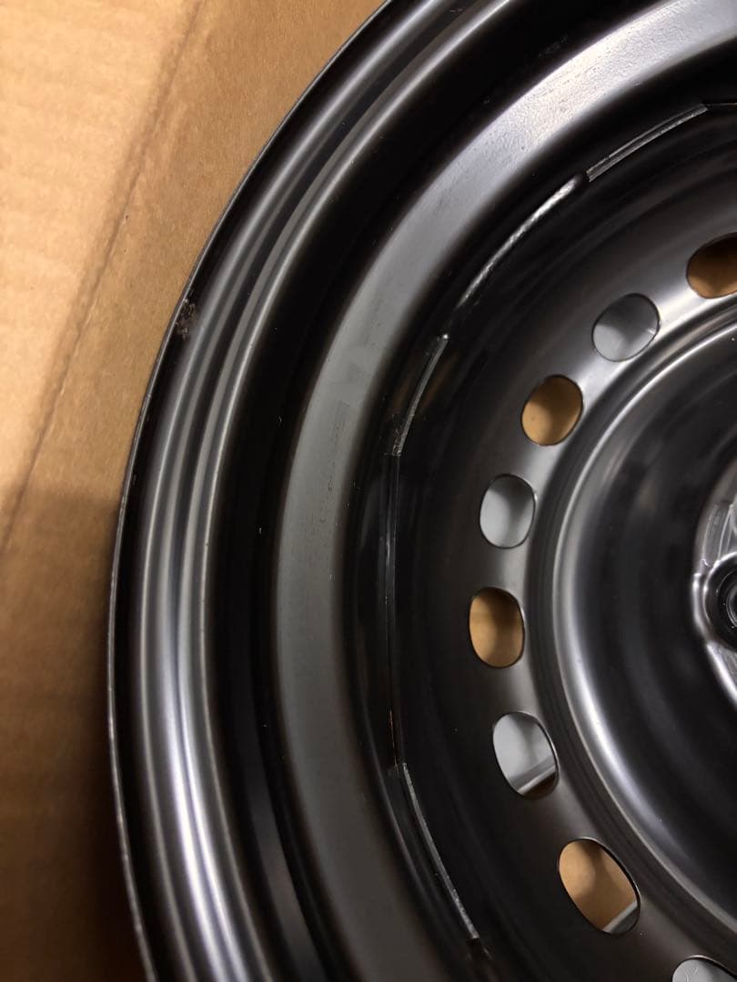 【LGM1/2】N-BOXスチールホイール14インチ2本＋ナット付