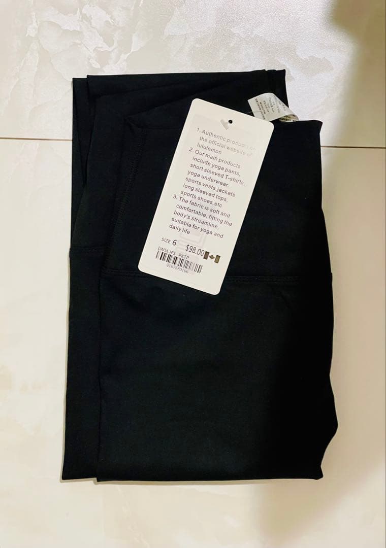 mmm♪新品Lululemon Groove ヨガパンツ黒M(6)