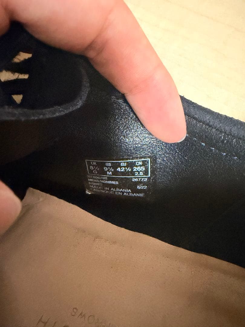 【別注　B&Y】Clarks Wallabeeネイビー クラークス　ワ