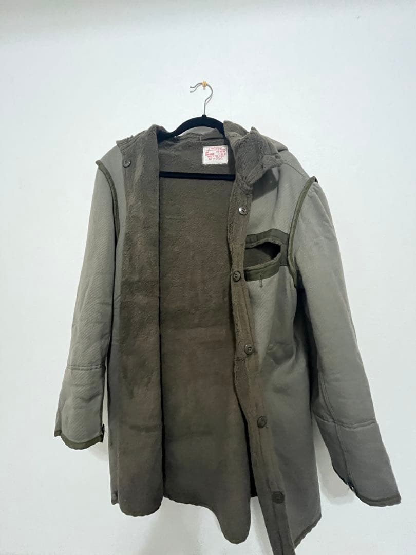 ドイツ軍　モッズコート　中に付けるファー付き